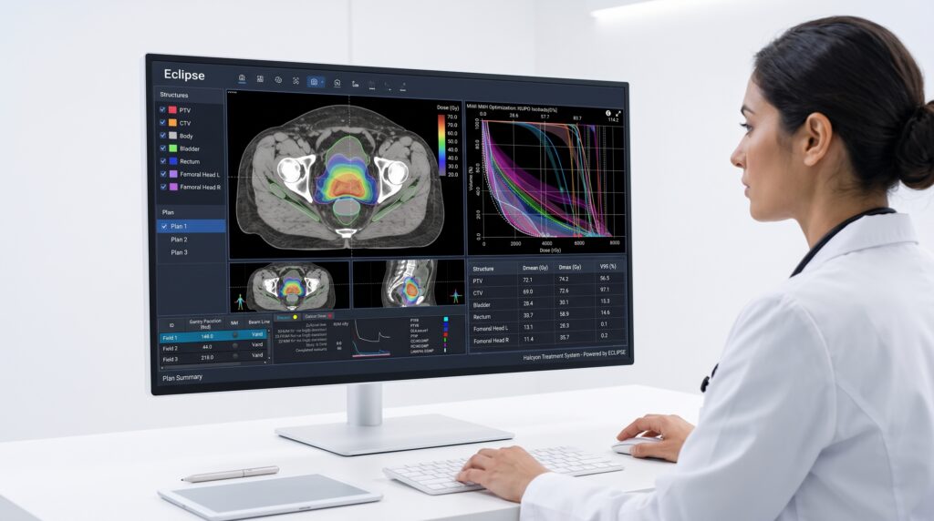 Planificación de tratamiento de radioterapia